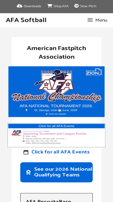 afasoftball.com
