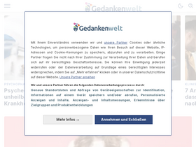 'gedankenwelt.de' screenshot