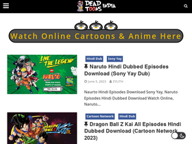 Deadtoonsindia naruto best sale hindi dubbed