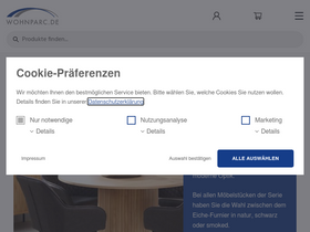 'wohnparc.de' screenshot