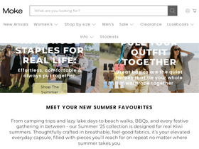 Moke website screenshot