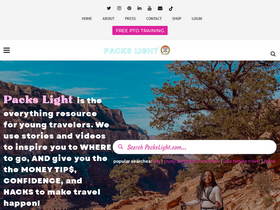 'packslight.com' screenshot