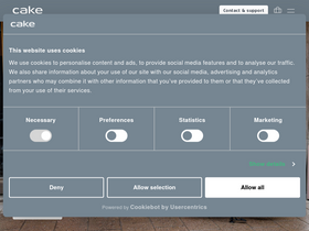 'ridecake.com' screenshot