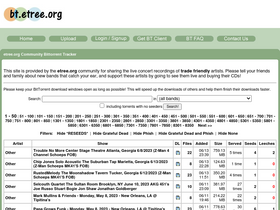 'etree.org' screenshot