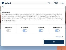 'volvat.no' screenshot
