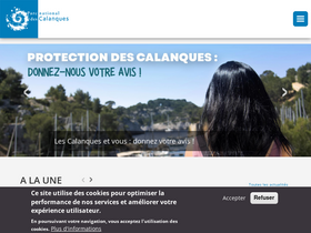 'calanques-parcnational.fr' screenshot