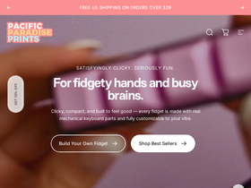 Pacific Paradise Prints homepage screenshot