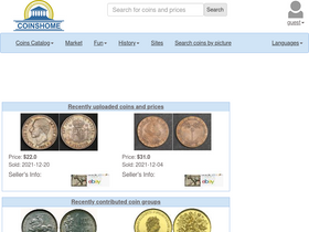 'coinshome.net' screenshot