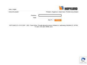 'hofyland.cz' screenshot