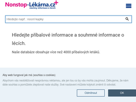 'nonstop-lekarna.cz' screenshot