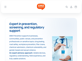 AMA Prévention homepage screenshot