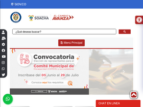'alcaldiasoacha.gov.co' screenshot