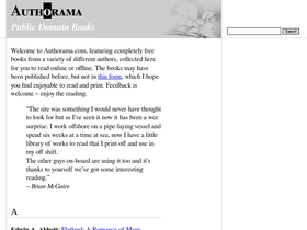 'authorama.com' screenshot