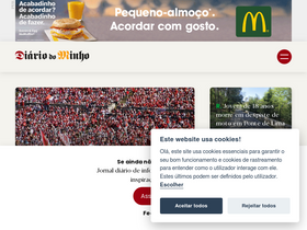 'diariodominho.pt' screenshot
