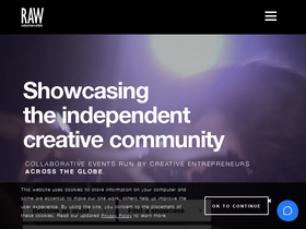 'rawartists.com' screenshot