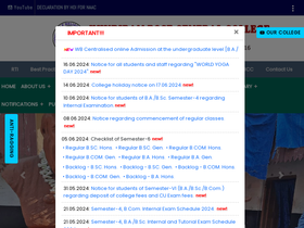 'khudirambosecentralcollege.com' screenshot