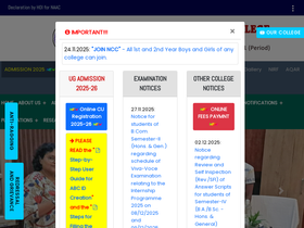 'khudirambosecentralcollege.com' screenshot