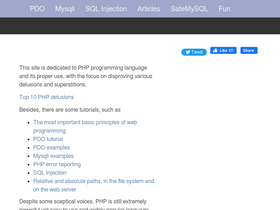 'phpdelusions.net' screenshot
