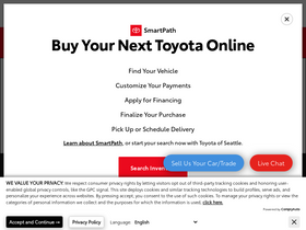 'toyotaofseattle.com' screenshot