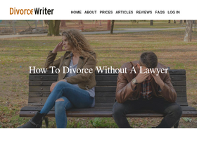 'divorcewriter.com' screenshot