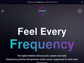 Zenthesia homepage screenshot