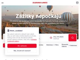 'slovaklines.sk' screenshot
