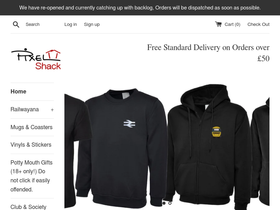 Pixelshack homepage screenshot