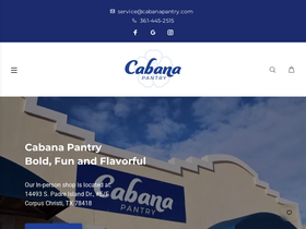 cabanapantry.com homepage screenshot