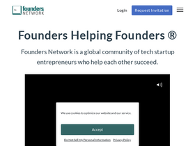 'foundersnetwork.com' screenshot