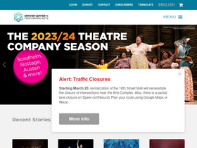 'denvercenter.org' screenshot