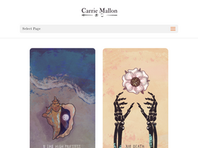 'carriemallon.com' screenshot