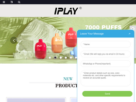 'iplayvape.com' screenshot