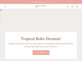 duskandbloom.com homepage screenshot