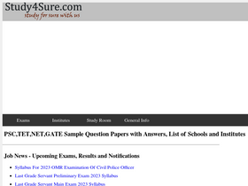 'study4sure.com' screenshot