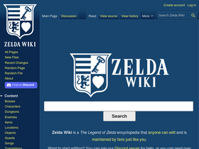 'zeldawiki.wiki' screenshot