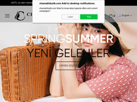 'chamakhbutik.com' screenshot