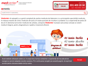'medcenter.ro' screenshot
