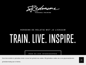 Redouane personal training homepage screenshot