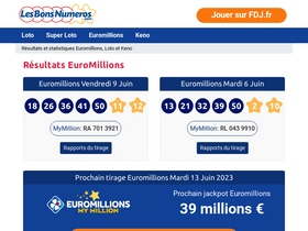 'lesbonsnumeros.com' screenshot