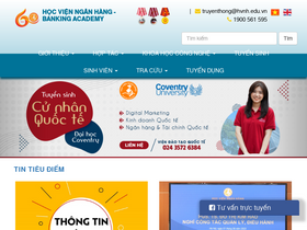 'nhaphoc.hvnh.edu.vn' screenshot