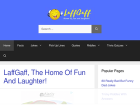 'laffgaff.com' screenshot