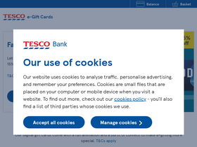'tescogiftcards.com' screenshot