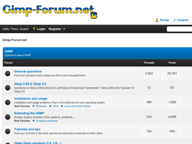 'gimp-forum.net' screenshot