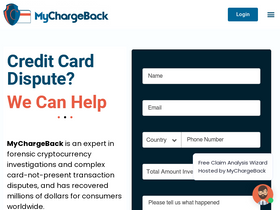 'mychargeback.com' screenshot