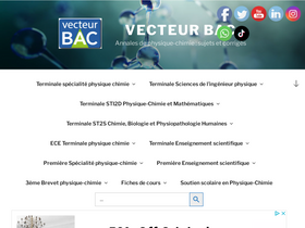 'vecteurbac.fr' screenshot