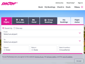 'flyswoop.com' screenshot