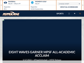 'pepperdinewaves.com' screenshot