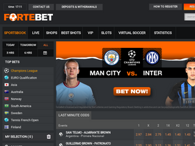 'fortebet.rw' screenshot