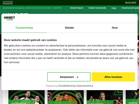 'unibet.nl' screenshot