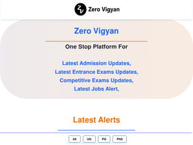 'zerovigyan.com' screenshot